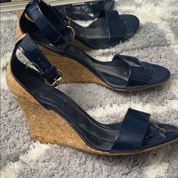 Dark blue GUCCI wedges - Picture 4 of 4